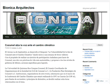 Tablet Screenshot of bionicaarquitectos.wordpress.com