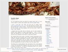 Tablet Screenshot of foodcomatose.wordpress.com