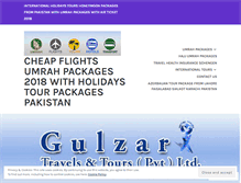 Tablet Screenshot of gulzartravels.wordpress.com