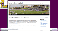 Desktop Screenshot of lorasfootball.wordpress.com