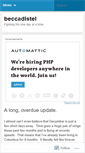 Mobile Screenshot of beccadistel.wordpress.com