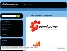 Tablet Screenshot of finalsemesterma.wordpress.com