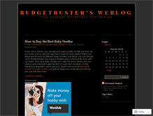 Tablet Screenshot of budgetbuster.wordpress.com