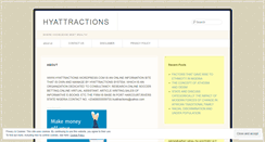 Desktop Screenshot of hyattractions.wordpress.com