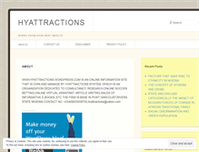 Tablet Screenshot of hyattractions.wordpress.com