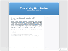 Tablet Screenshot of huskyhalfbrains.wordpress.com