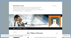 Desktop Screenshot of newgateindia.wordpress.com