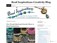 Tablet Screenshot of beadinspirations.wordpress.com