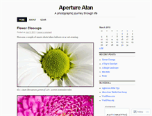 Tablet Screenshot of aperturealan.wordpress.com