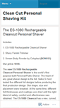 Mobile Screenshot of cleancutshaver.wordpress.com