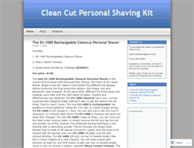 Tablet Screenshot of cleancutshaver.wordpress.com