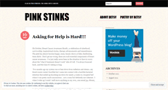 Desktop Screenshot of pinkstinks2010.wordpress.com