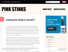 Tablet Screenshot of pinkstinks2010.wordpress.com