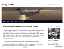 Tablet Screenshot of flyingscool.wordpress.com
