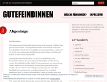 Tablet Screenshot of gutefeindinnen.wordpress.com