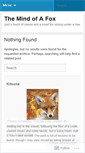 Mobile Screenshot of kitsunemindofafox.wordpress.com