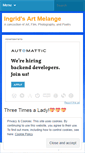 Mobile Screenshot of ingridsartmelange.wordpress.com