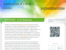 Tablet Screenshot of confessionsofatechjunkie.wordpress.com