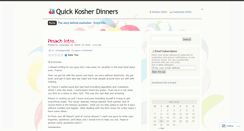 Desktop Screenshot of cookosher.wordpress.com