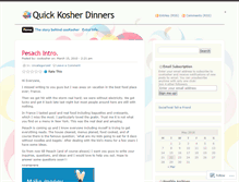 Tablet Screenshot of cookosher.wordpress.com