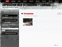 Tablet Screenshot of cuadrosylaminas.wordpress.com