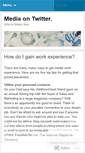 Mobile Screenshot of mediaontwitter.wordpress.com