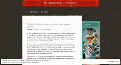 Desktop Screenshot of mahathera.wordpress.com