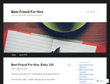 Tablet Screenshot of bestfriendforhire.wordpress.com