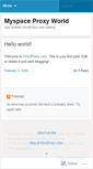 Mobile Screenshot of myspaceproxyworld.wordpress.com