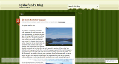 Desktop Screenshot of lykkefund.wordpress.com
