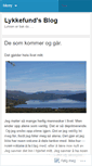 Mobile Screenshot of lykkefund.wordpress.com