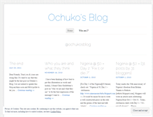 Tablet Screenshot of ochuko.wordpress.com