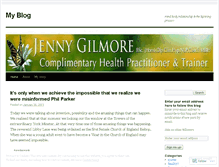 Tablet Screenshot of jennygilmoreblog.wordpress.com