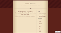 Desktop Screenshot of codepoetry.wordpress.com