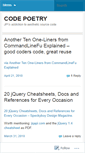 Mobile Screenshot of codepoetry.wordpress.com