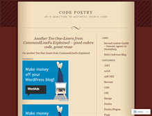 Tablet Screenshot of codepoetry.wordpress.com