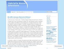 Tablet Screenshot of gabriellemusserbportfolio.wordpress.com