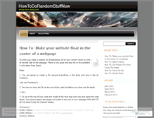 Tablet Screenshot of howtodorandomstuffnow.wordpress.com