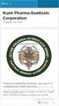 Mobile Screenshot of kushpharmasueticals.wordpress.com