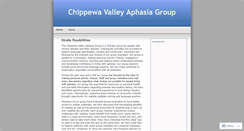 Desktop Screenshot of cvaphasiagroup.wordpress.com