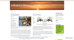 Desktop Screenshot of influenceversuscontrol.wordpress.com