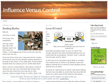 Tablet Screenshot of influenceversuscontrol.wordpress.com