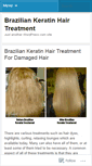 Mobile Screenshot of braziliankeratinhairtreatments.wordpress.com