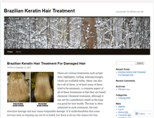 Tablet Screenshot of braziliankeratinhairtreatments.wordpress.com