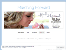 Tablet Screenshot of marchingforward299.wordpress.com