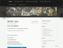 Tablet Screenshot of collectifalesenlutte.wordpress.com