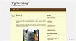 Desktop Screenshot of blognticenrikegc.wordpress.com
