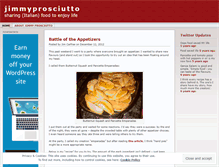 Tablet Screenshot of jimmyprosciutto.wordpress.com