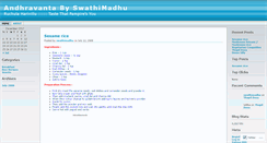 Desktop Screenshot of andhravanta.wordpress.com