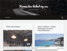Tablet Screenshot of karmahaskickedmyass.wordpress.com